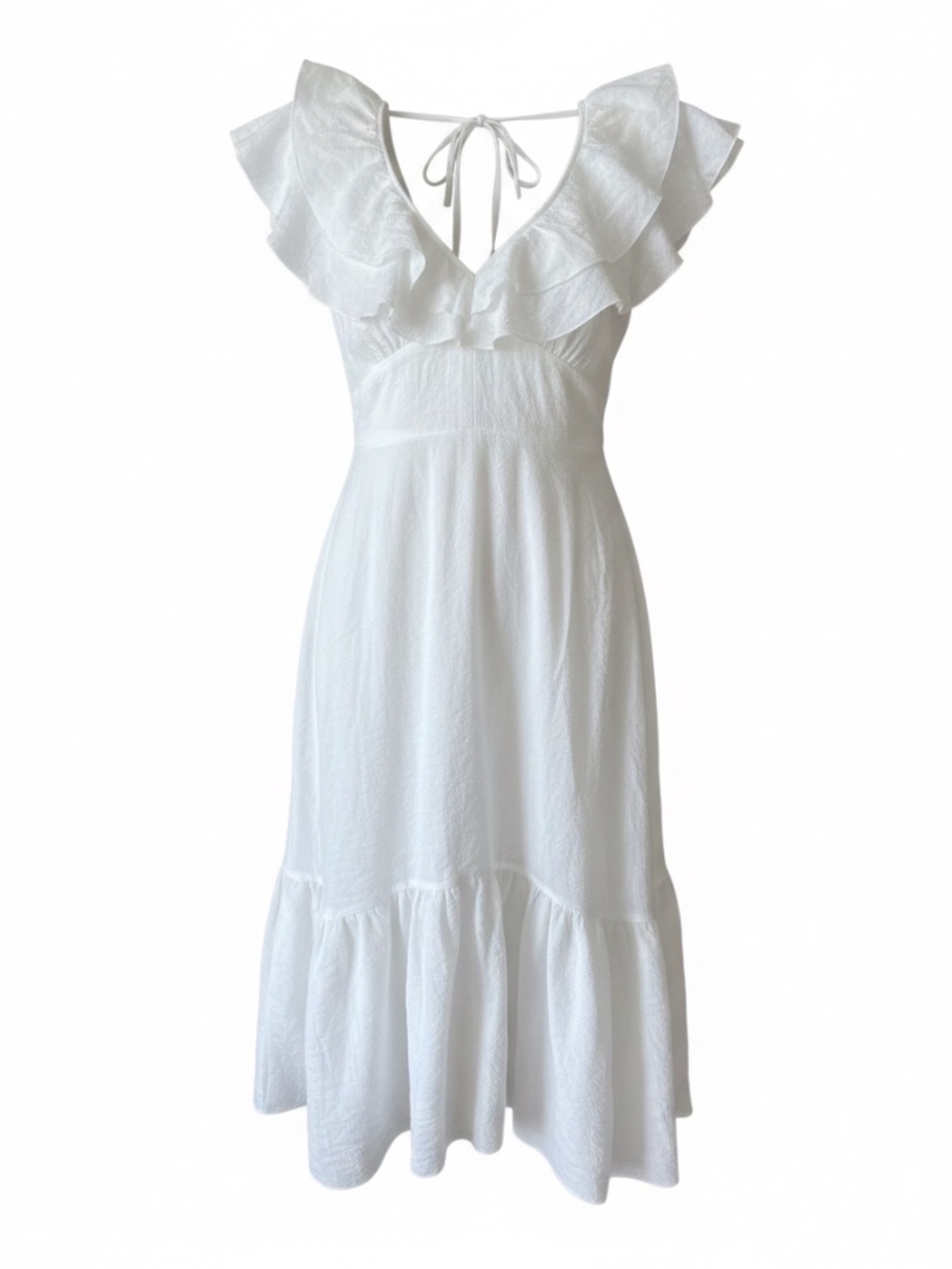 Addison Airflow Midi Dress - White